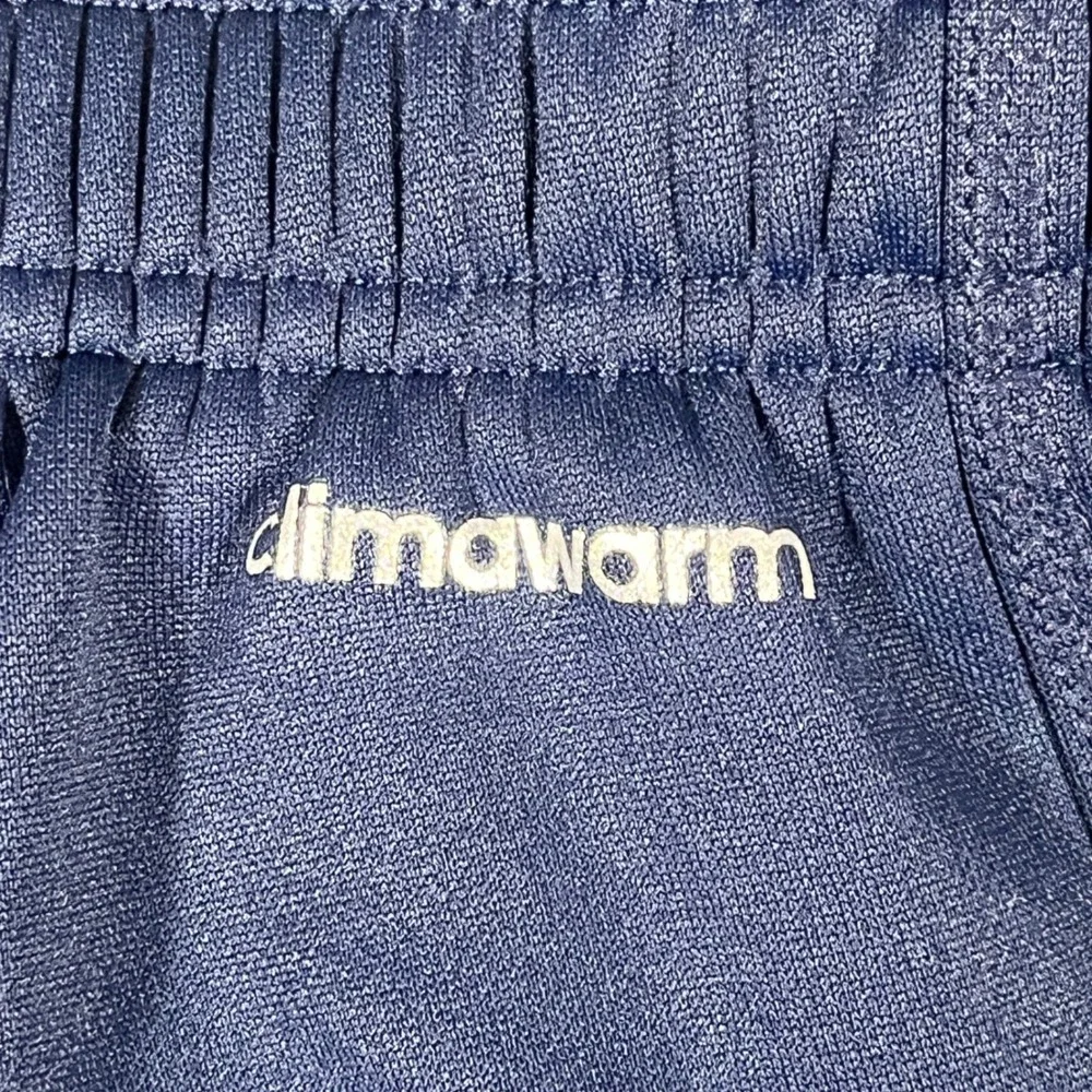 Adidas‎ Climawarm Mens XL Navy Blue Grey 3-Stripes Fleece Lined Track Pants